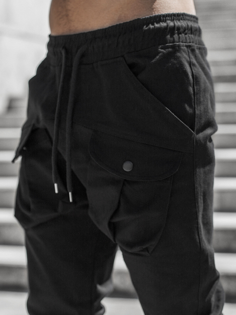 Pantalon Jogger Homme Noir OZONEE G/11144