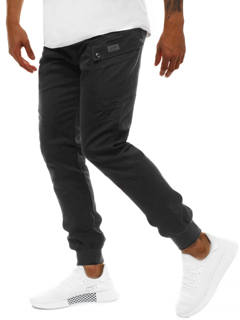 Pantalon Jogger Homme Noir OZONEE O/11103