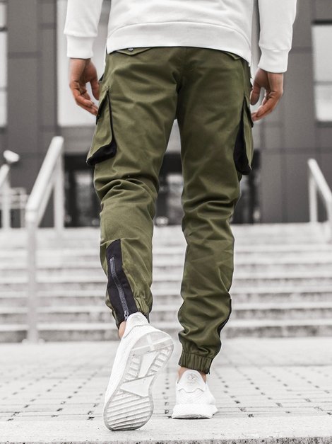 Pantalon Jogger Homme Vert OZONEE A/705