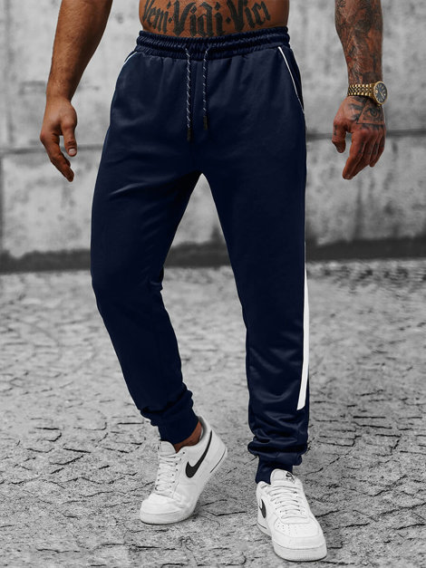Pantalon de Survêtement Homme Bleu Foncé OZONEE JS/8K162