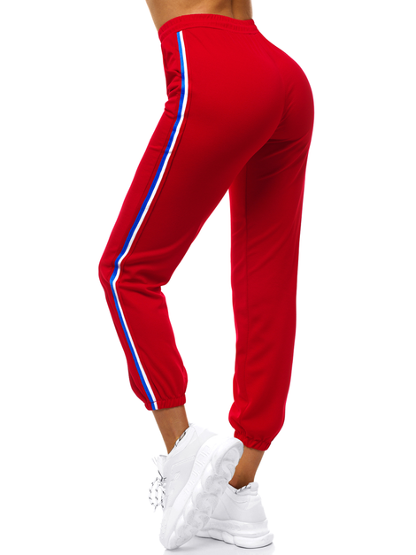 Pantalon de survêtement pour femme Rouge OZONEE JS/1020/C5