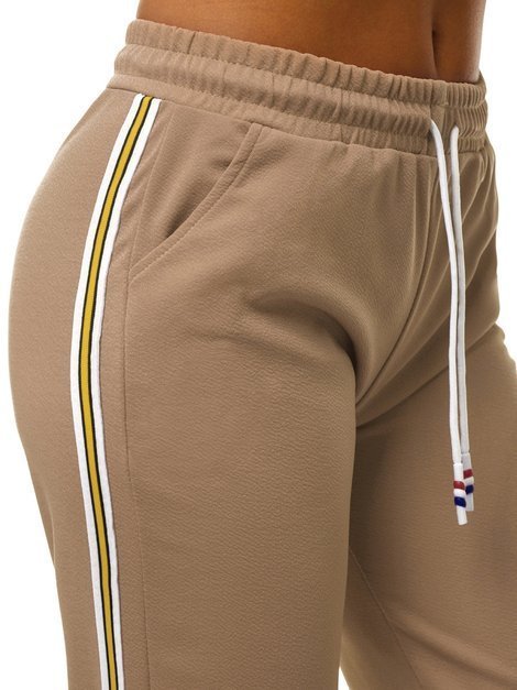 Pantalon de survêtement pour femmes Beige OZONEE JS/1020/B8