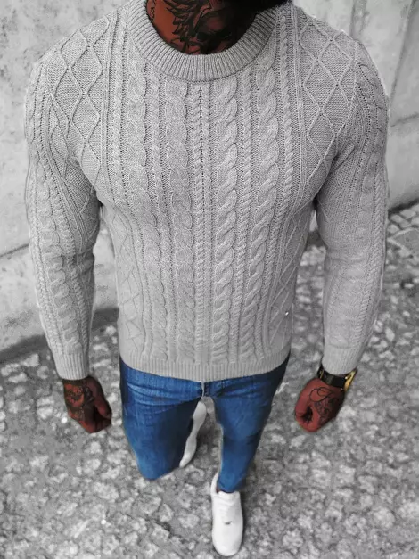 Pullover Homme Gris OZONEE NB/MM6010/2