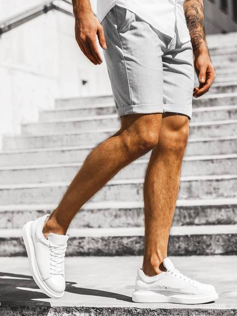 Short chino Gris OZONEE DJ/1003