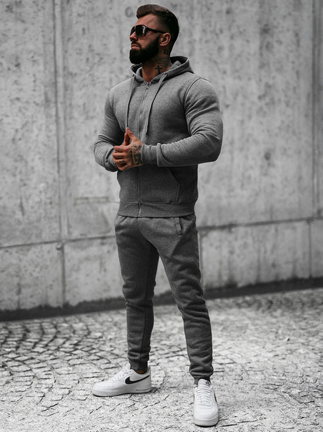 Survêtement Homme Gris Foncé OZONEE JS/68C10386/5Z