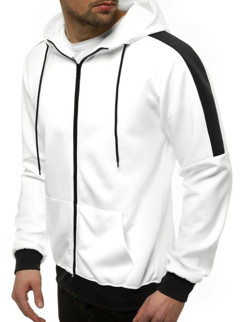 Sweatshirt Homme Blanc OZONEE JS/99005