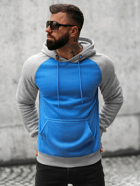 Sweatshirt Homme Bleu OZONEE O/8B157/16