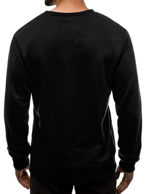 Sweatshirt Homme Noir OZONEE JS/JZ11055