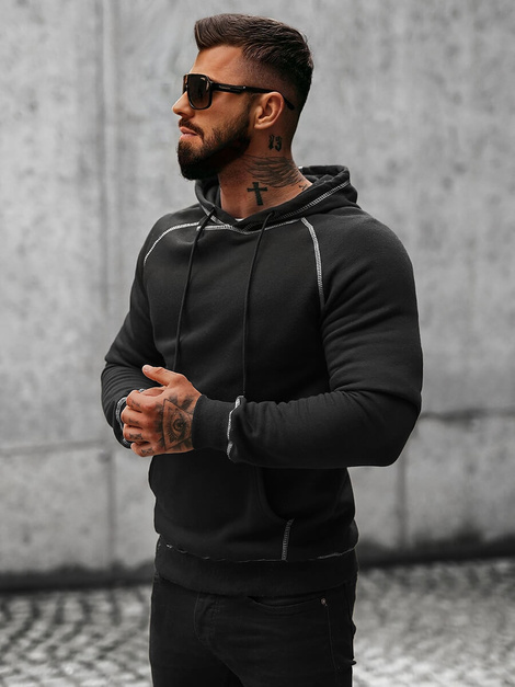 Sweatshirt Homme Noir OZONEE O/8B152/3