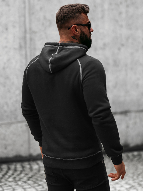 Sweatshirt Homme Noir OZONEE O/8B152/3