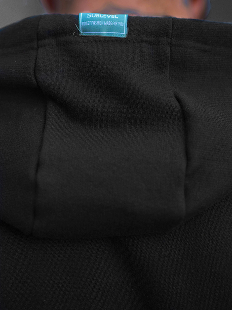 Sweatshirt Homme Noir OZONEE O/H1060