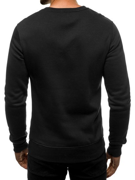 Sweatshirt Homme Noir et Bordeaux OZONEE JS/2020/35