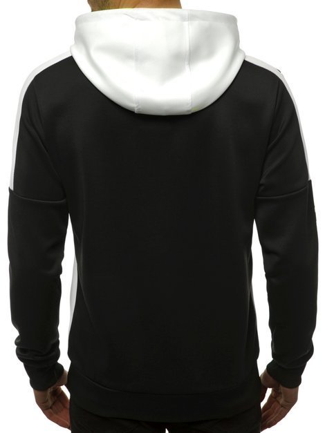 Sweatshirt Homme Noir et blanc OZONEE JS/DD20127