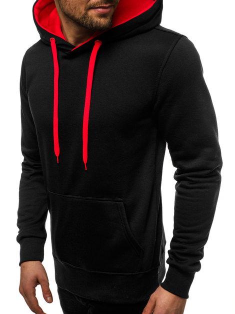 Sweatshirt Homme Noir et rouge OZONEE JS/2011