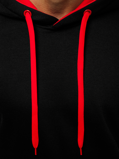 Sweatshirt Homme Noir et rouge OZONEE JS/2011Z