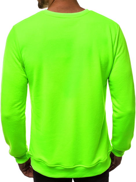 Sweatshirt Homme néon Vert OZONEE MACH/3122
