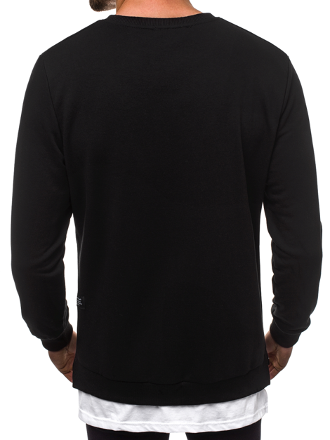 Sweatshirt Noir OZONEE O/11113