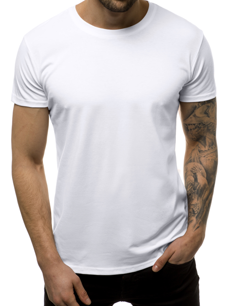 T-Shirt Homme Blanc OZONEE JS/712005 