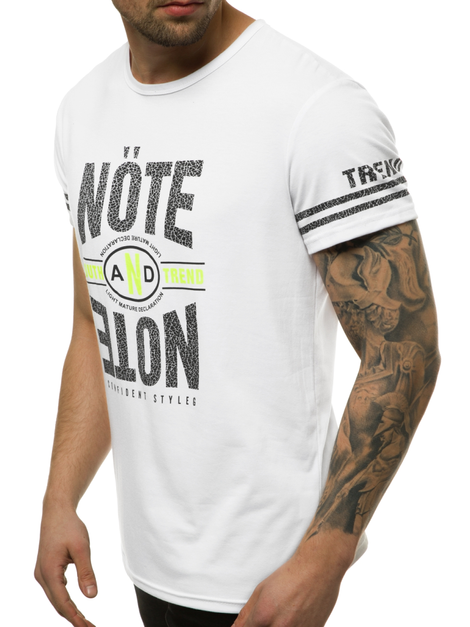 T-Shirt Homme Blanc OZONEE JS/SS10968
