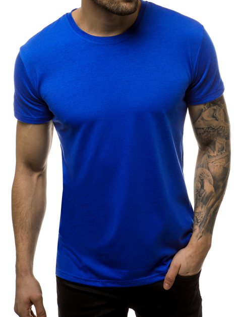 T-Shirt Homme Bleu de cobalt OZONEE JS/712005 