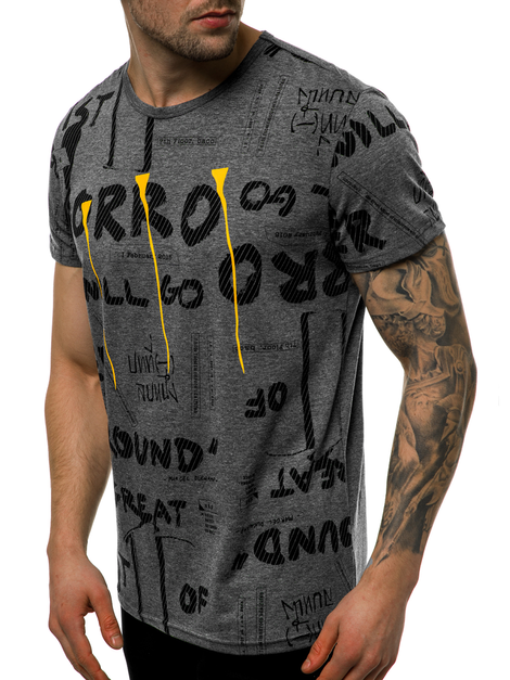T-Shirt Homme Graphite OZONEE JS/SS10926