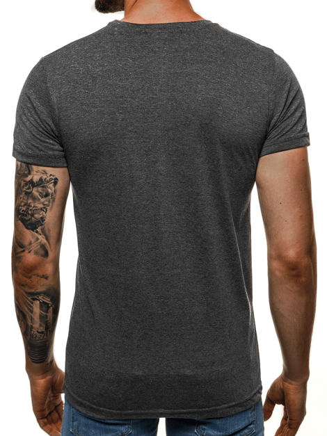 T-Shirt Homme Graphite OZONEE O/1174 