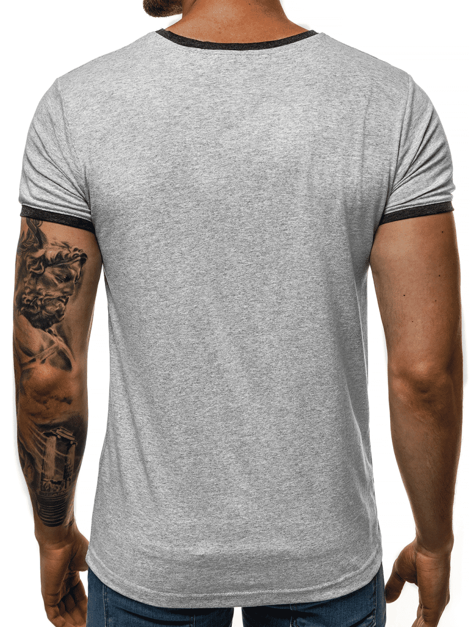 T-Shirt Homme Gris OZONEE O/1177 