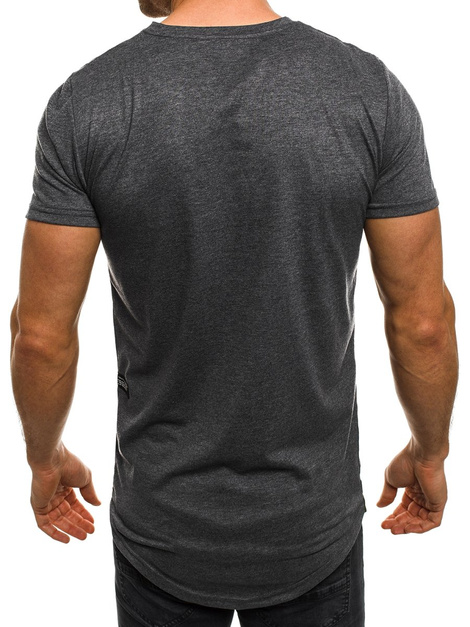 T-Shirt Homme Gris foncé OZONEE O/1115