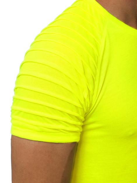 T-Shirt Homme Jaune-neon OZONEE O/1256XZ