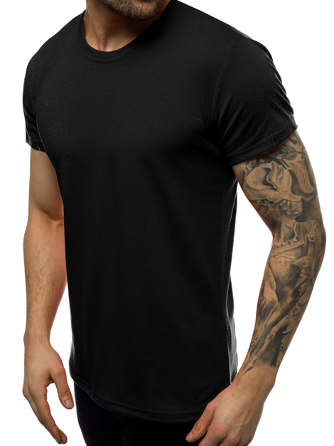 T-Shirt Homme Noir OZONEE JS/712005 