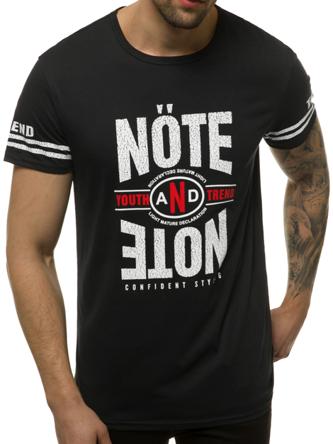 T-Shirt Homme Noir OZONEE JS/SS10968