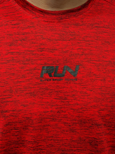 T-Shirt Homme Rouge OZONEE JS/KS2101