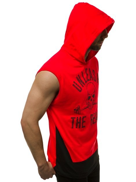 T-Shirt Homme Rouge OZONEE MACH/M1214