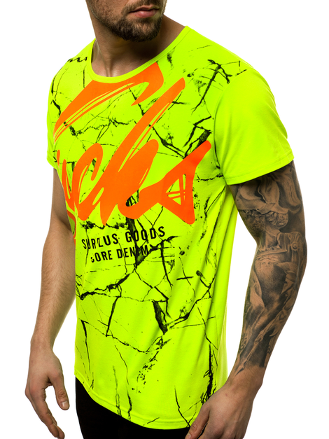 T-Shirt Homme Vert OZONEE JS/KS2015