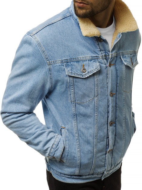 Veste En Jean Homme Bleu Clair Ozonee O 553 Ozonee