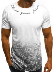 OZONEE B/181597 T-Shirt Homme Blanc