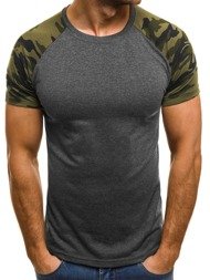 OZONEE JS/5004 T-Shirt Homme Gris foncé