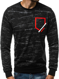 OZONEE JS/J60 Sweatshirt Homme Noir