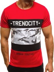 OZONEE JS/SS333 T-Shirt Homme Rouge