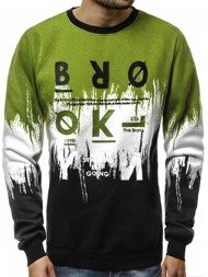 OZONEE JS/TX12 Sweatshirt Homme Vert