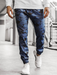 Pantalon Chino Jogger Homme Camo Bleu foncé OZONEE A/0952