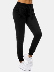 Pantalon de survêtement pour femmes Noir OZONEE JS/CK01