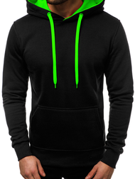 Sweatshirt Homme noir et vert OZONEE JS/2011
