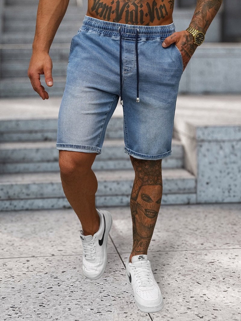 Shorts en Jean Homme Bleu Clair OZONEE NB/MP0314BC