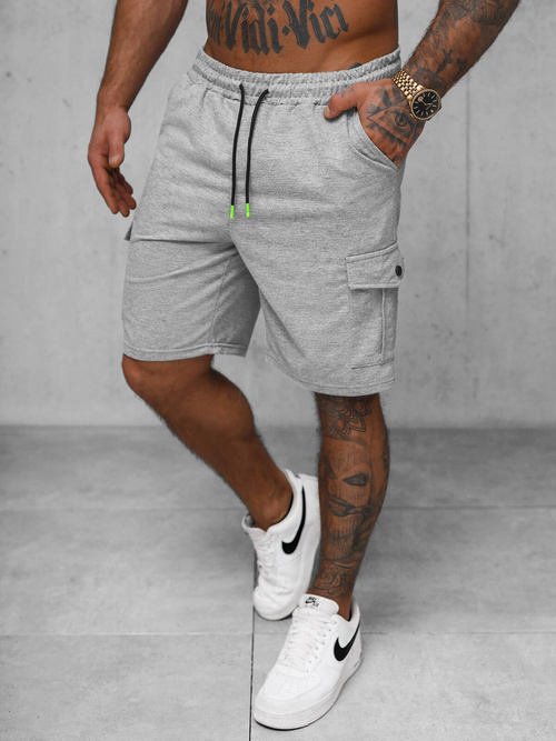 Short Homme Gris OZONEE JS/8K218/2