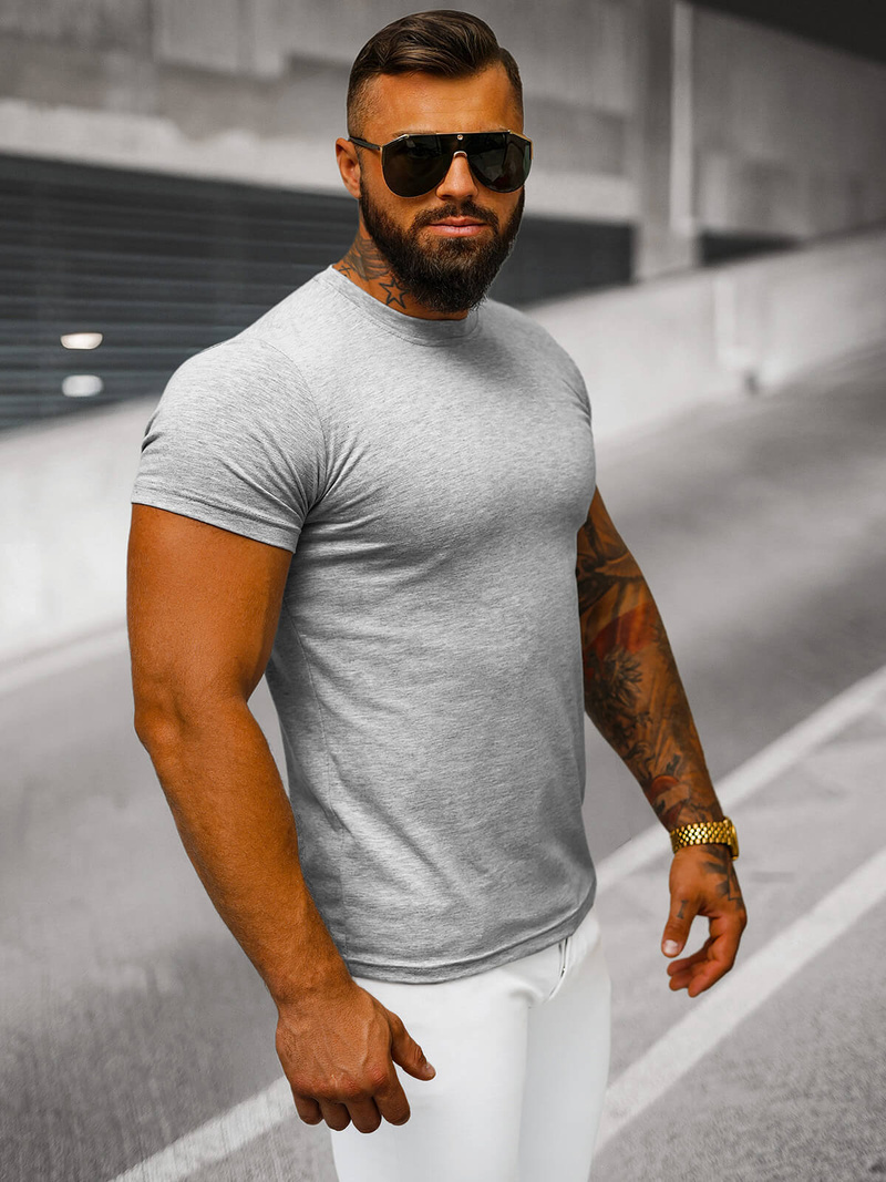 T-shirt Homme Gris OZONEE JS/712005Z