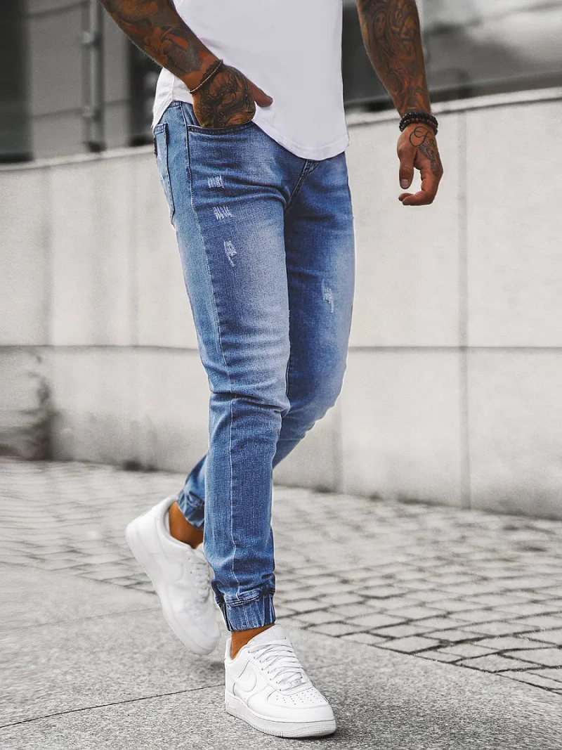 Jean Jogger Homme Bleu OZONEE NB/MP0065/2B