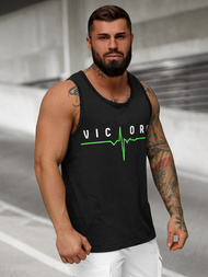 T-shirt Homme Noir OZONEE JS/8B1703/3Z