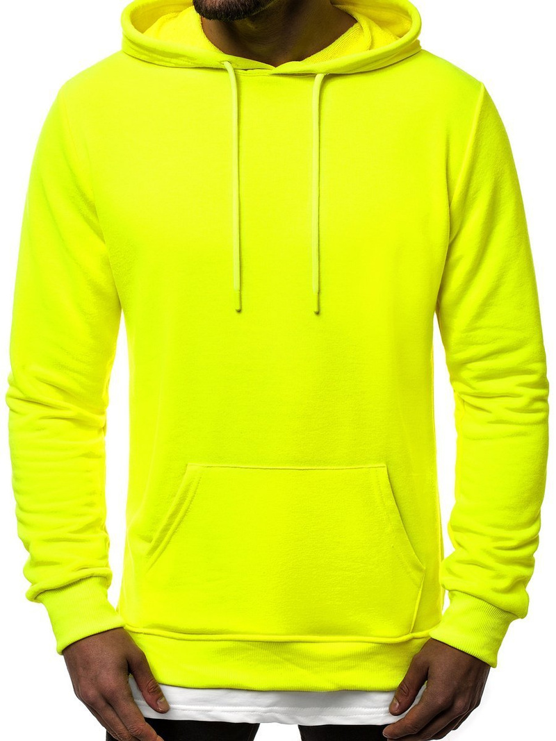 Sweatshirt Homme néon Jaune OZONEE MACH/3120