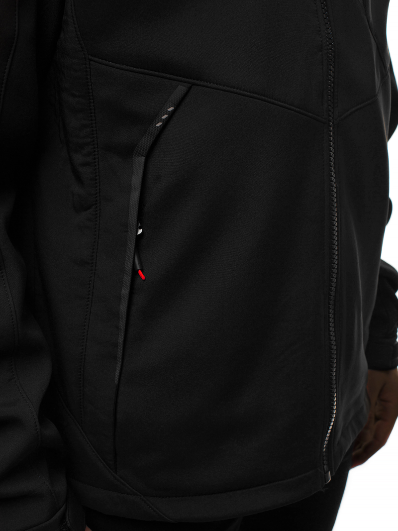 Veste Homme noir-rouge OZONEE GE/12266Z